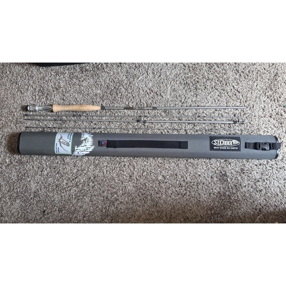 St. Croix Fly Fishing Rod High Stick Drifter 10' 5WT 4PC Case Exc. Condition
